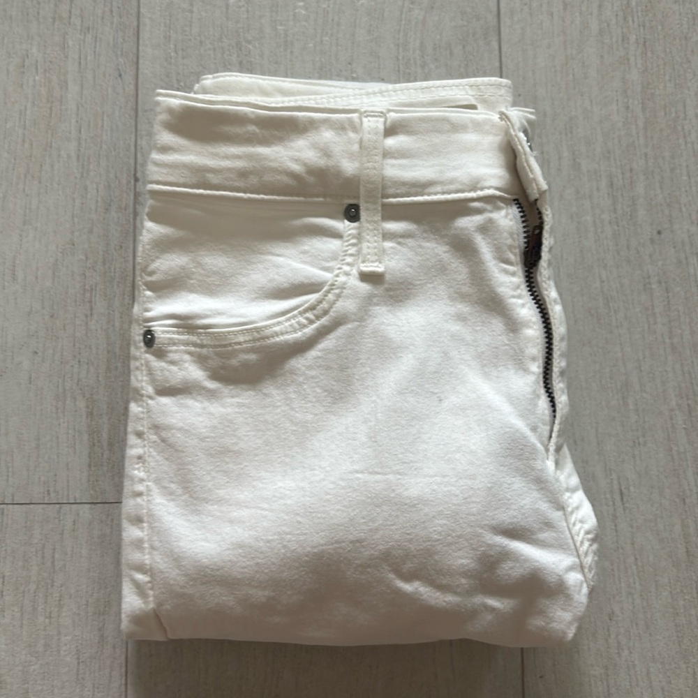 AG Farrah Skinny White Jeans